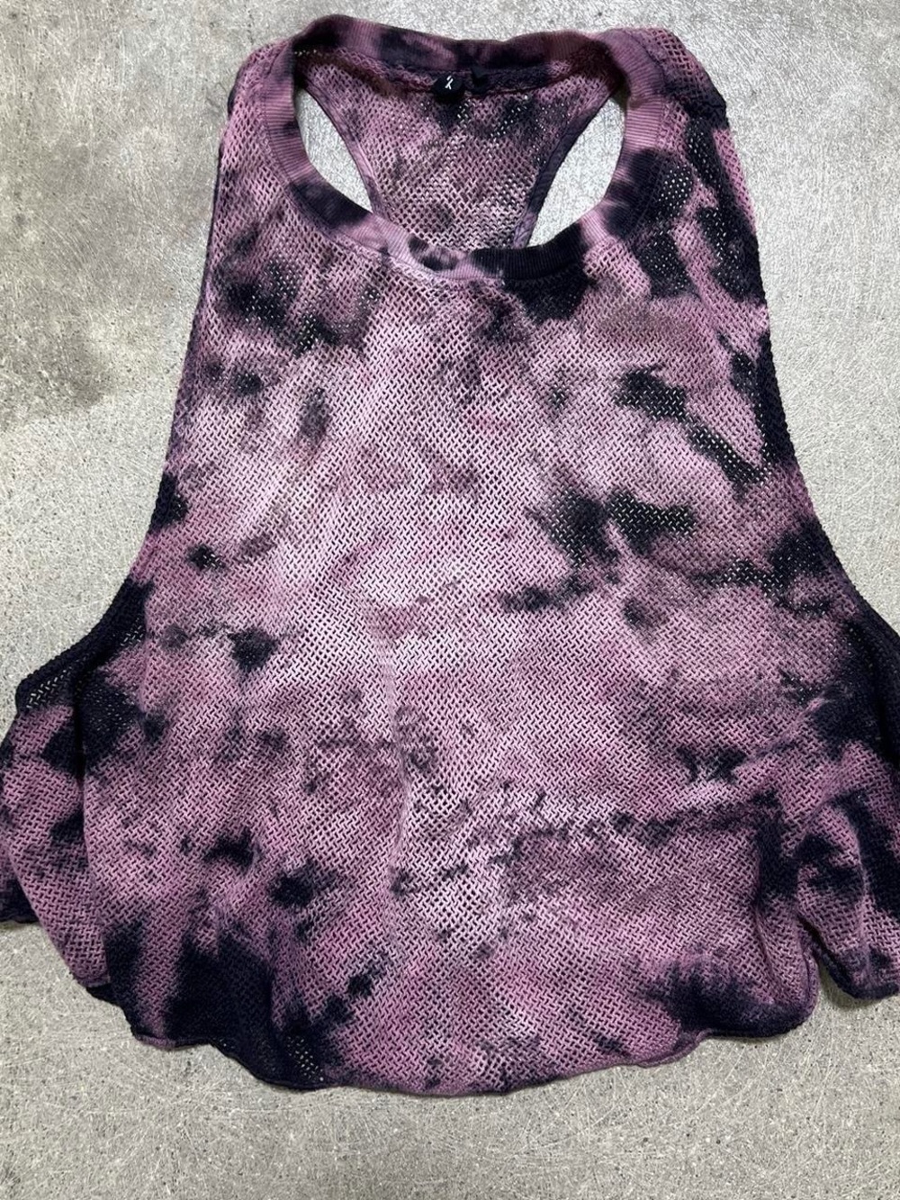 Women's Racerback Tank Top - Purple Tie-Dye
